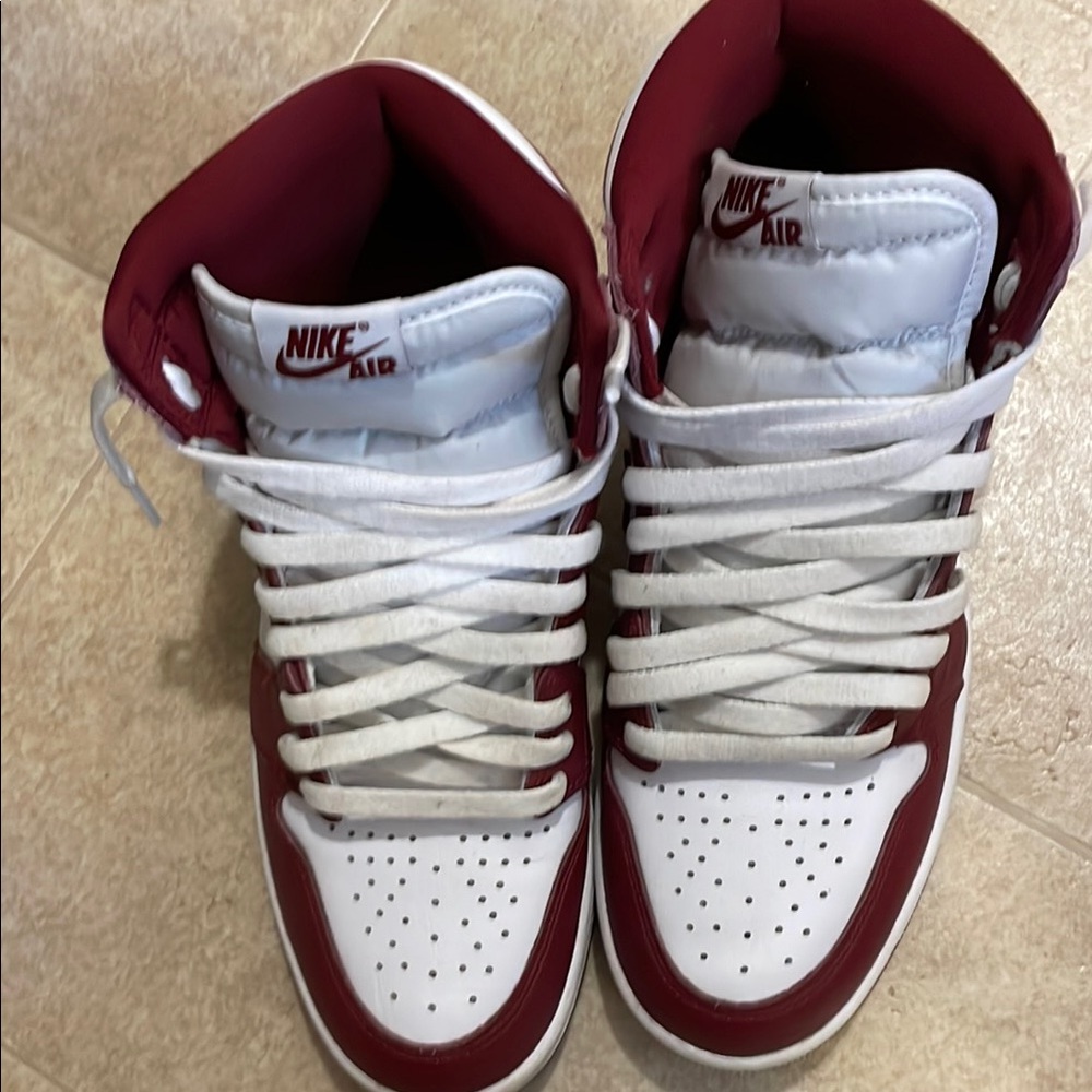 Nike Air High-Top Sneakers - Red and White
